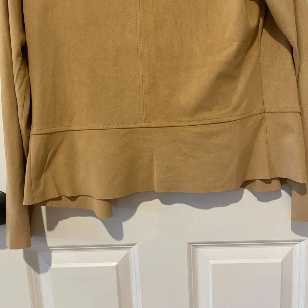 Premise Tan‎ Faux Leather Cardigan - Size Small - Picture 7 of 8